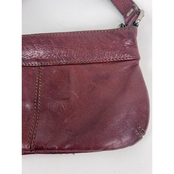 Osgoode Marley Feel The Difference Brown Leather Crossbody Shoulder Bag - Picture 4 of 8